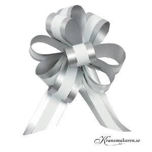 Dragrosett. Vit/silver